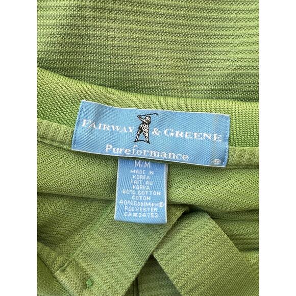 Fairway & Greene Abenaqui Country Club Rye, NH Golf Polo Shirt Green Medium SG - Picture 6 of 7